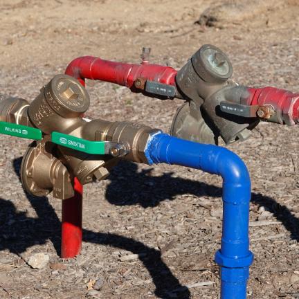 Photo: a backflow prevention device