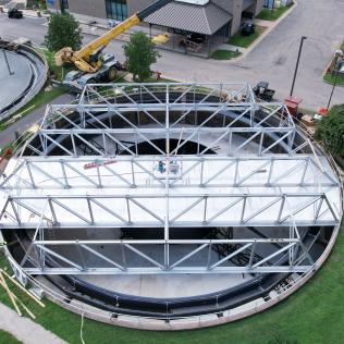 H.L. Mooney Clarifier aerial view