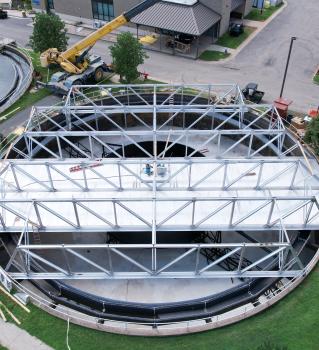 H.L. Mooney Clarifier aerial view