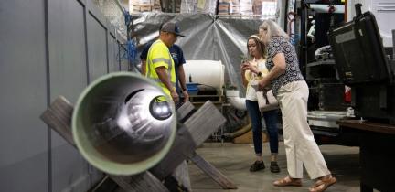 Individuals getting a demonstration of equipment at the 2026 Water Academy