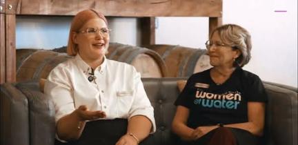 Kathy Bentz and Pal Hollywood present on the Make Water Work podcast at the 2026 Catalyst conference.