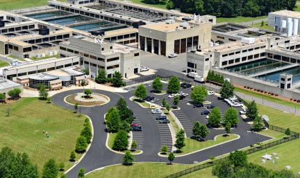 Photo: aerial view of Corbalis Water Treatment Plant