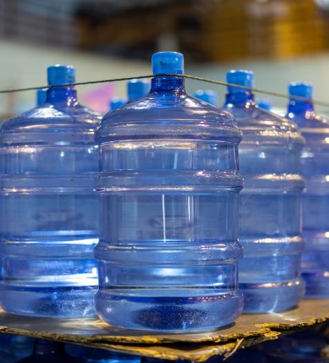 Photo: gallons of bottled water